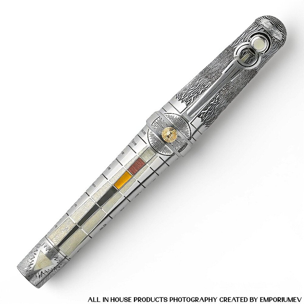 Montegrappa Alchemist Silver Air Medium Nib Fountain Pen 0050